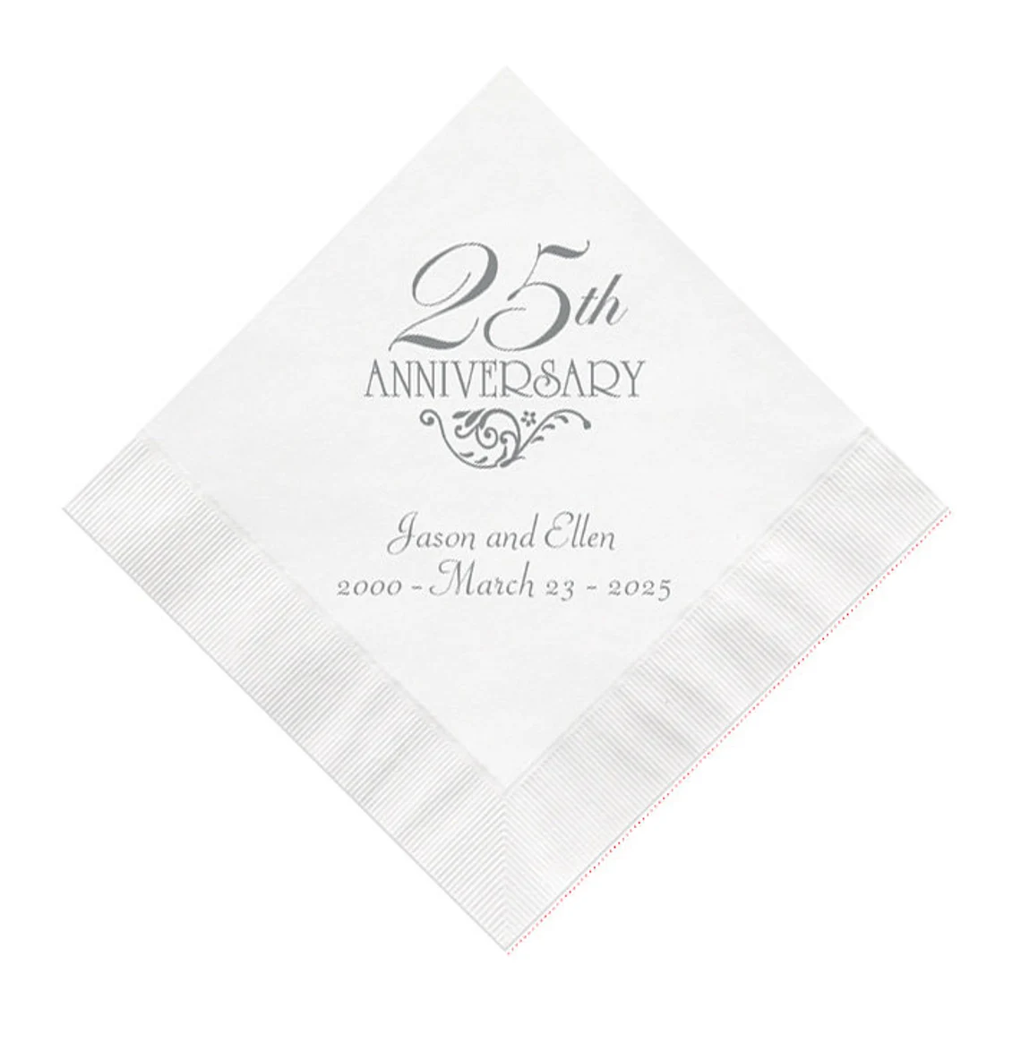 Anniversary Napkins Printed